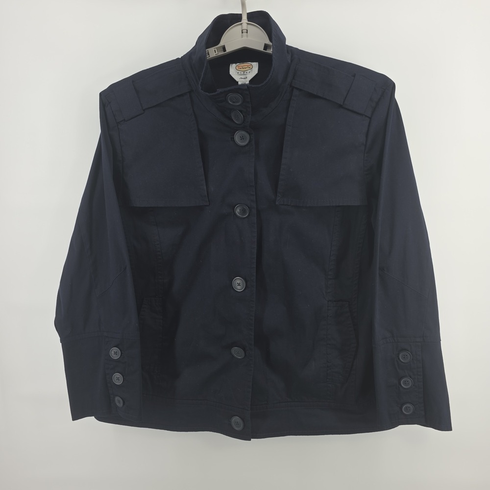 Talbots 20W Women's Navy Blue Waist Length Jacket
